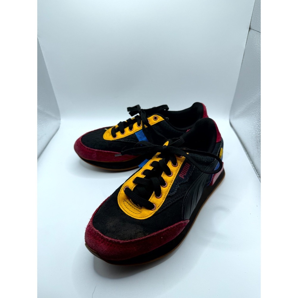 Puma Future Rider Futurism 384755-01 Boys 5 Sneaker Black Multi Running Shoes